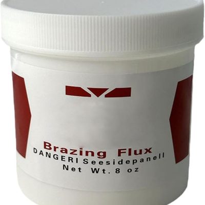 Aluminum Flux | 200g Low-Temperature High-Purity Welding Powder | Metal Brazing Flux | For Air Conditioning Soldering HVAC Plumbing Metal Foundry Refining Pipe Fitting